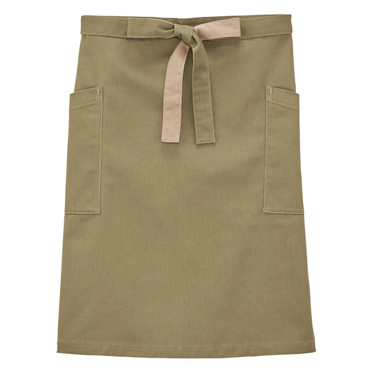 ミドルエプロン | ノベルティ(小物) | 1枚 | FK7194 | カーキ×ベージュ