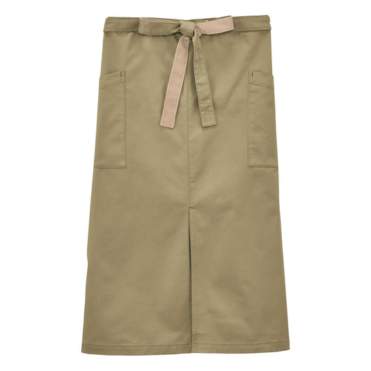 ソムリエエプロン | ノベルティ(小物) | 1枚 | FK7195 | カーキ×ベージュ