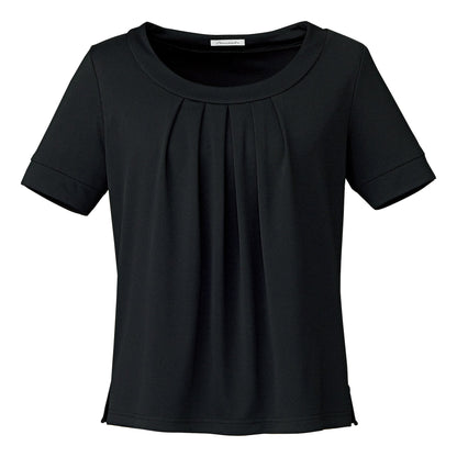 タック切替え半袖ニット | レディース | 1枚 | KK7808 | ブラック