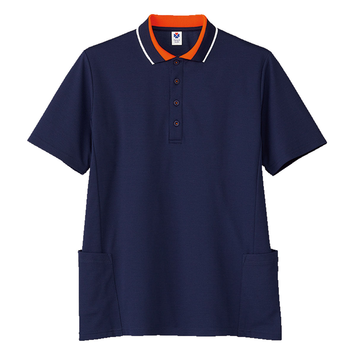 ユニセックスポロシャツ | メンズ | 1枚 | TB4504U | ネイビー×オレンジ