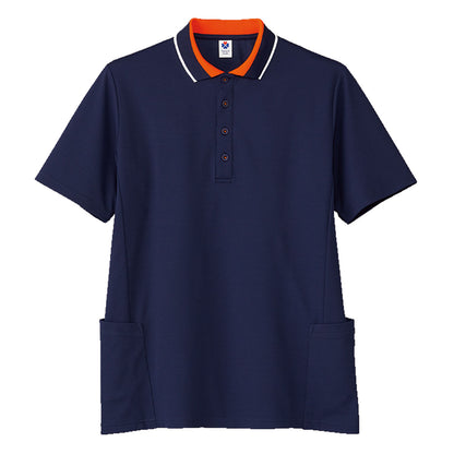ユニセックスポロシャツ | メンズ | 1枚 | TB4504U | ネイビー×オレンジ
