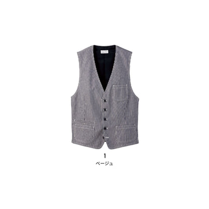 ヒッコリーベスト | メンズ | 1枚 | FV1701U | ホワイト×ブラック