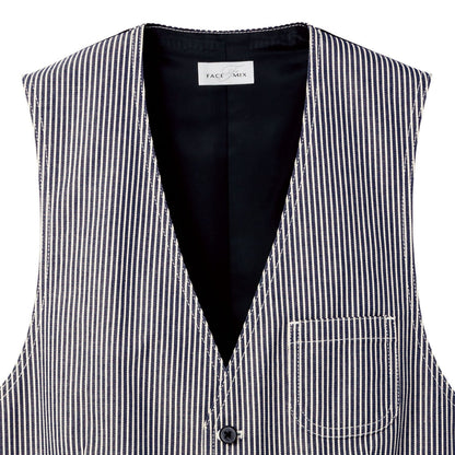 ヒッコリーベスト | メンズ | 1枚 | FV1701U | ホワイト×ブラック