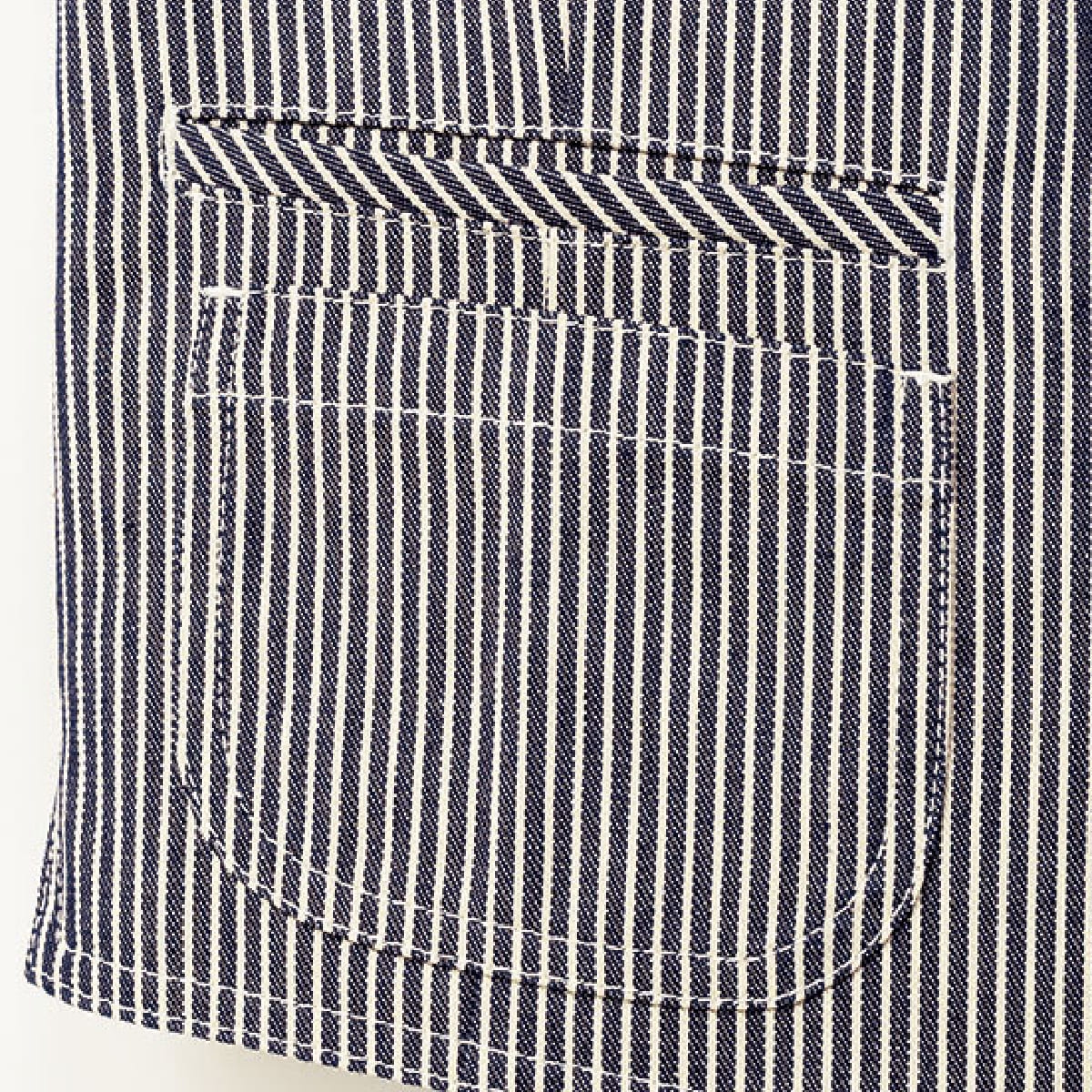 ヒッコリーベスト | メンズ | 1枚 | FV1701U | ホワイト×ブラック