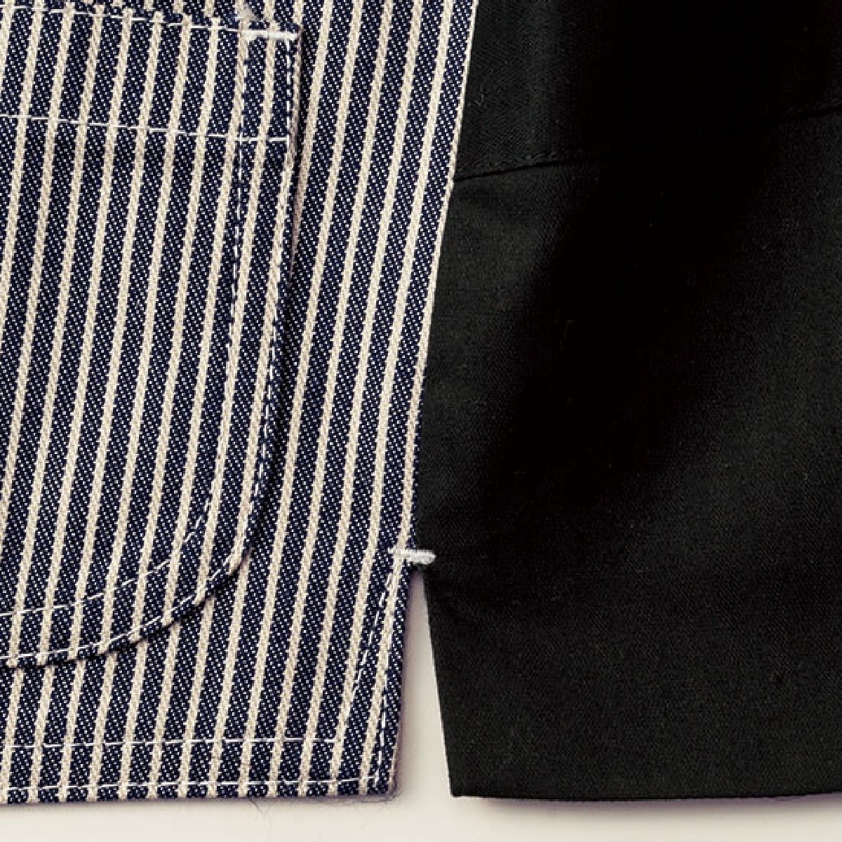 ヒッコリーベスト | メンズ | 1枚 | FV1701U | ホワイト×ブラック