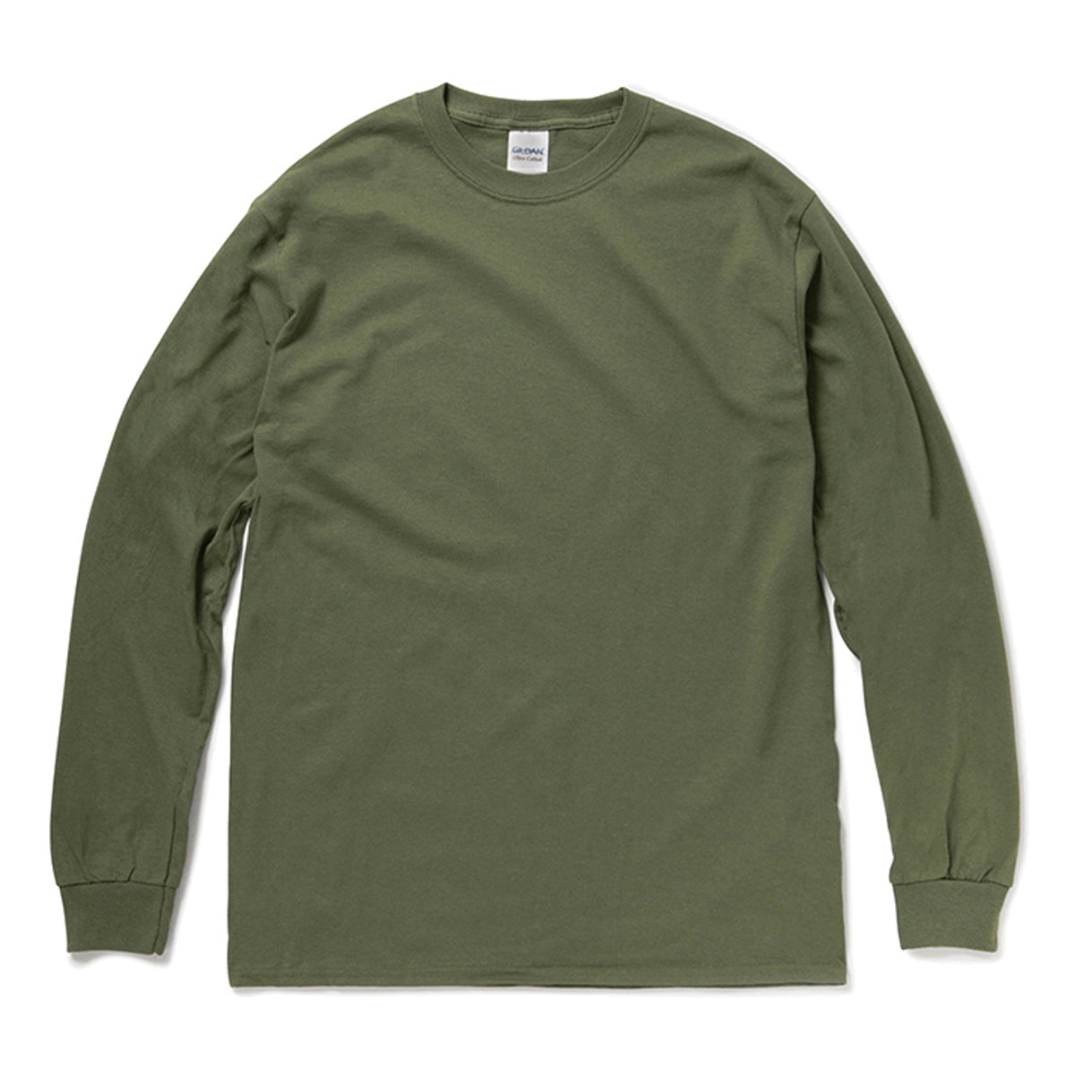6.0オンス ウルトラコットン 長袖Tシャツ（アメリカンフィット） | ビッグサイズ | 1枚 | 2400 | ミリタリーグリーン
