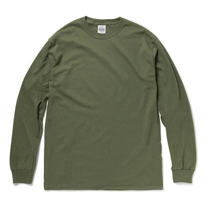 6.0オンス ウルトラコットン 長袖Tシャツ（アメリカンフィット） | ビッグサイズ | 1枚 | 2400 | ミリタリーグリーン