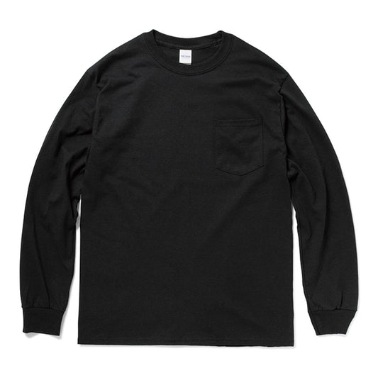 6.0 oz ウルトラコットンロングスリーブポケットTシャツ | メンズ | 1枚 | 2410 | ブラック