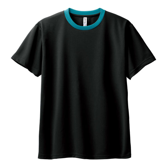 4.4オンス ドライTシャツ | キッズ | 1枚 | 00300-ACT | ブラック×ターコイズ