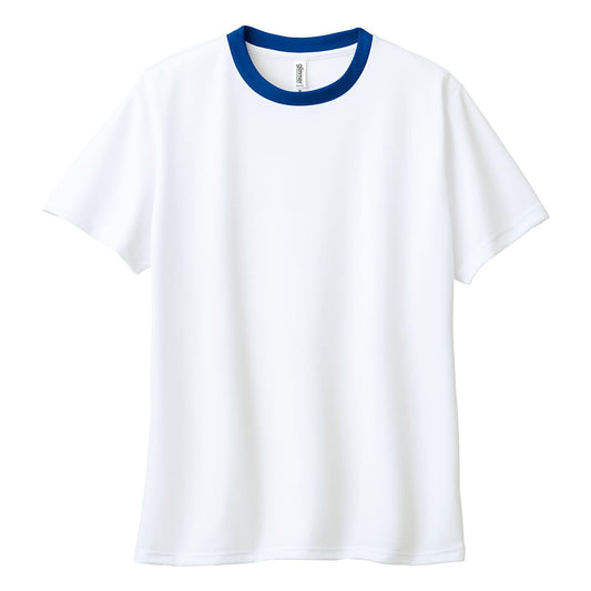 4.4オンス ドライTシャツ | メンズ | 1枚 | 00300-ACT | ホワイト×ロイヤルブルー