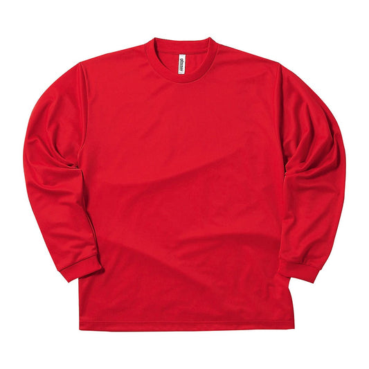 ドライロングスリーブTシャツ | ビッグサイズ | 1枚 | 00304-ALT | レッド