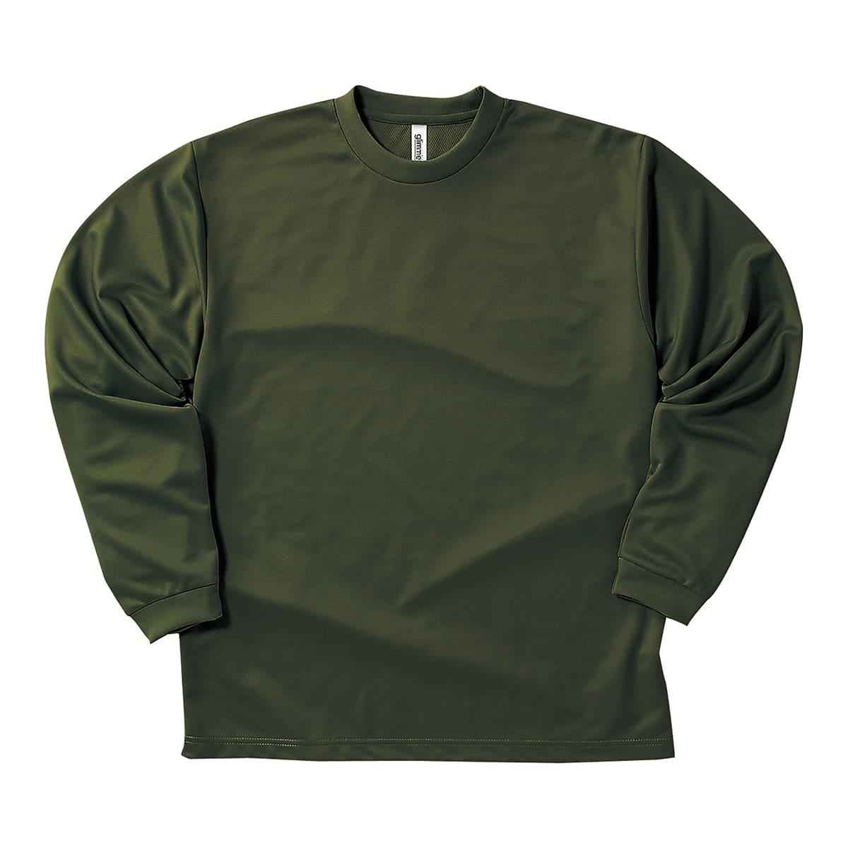 ドライロングスリーブTシャツ | ビッグサイズ | 1枚 | 00304-ALT | アーミーグリーン