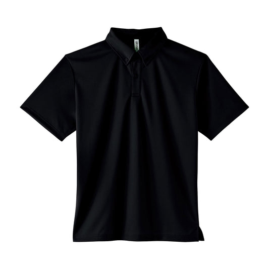 4.4オンス ドライボタンダウンポロシャツ（ポケット無し） | メンズ | 1枚 | 00313-ABN | ブラック