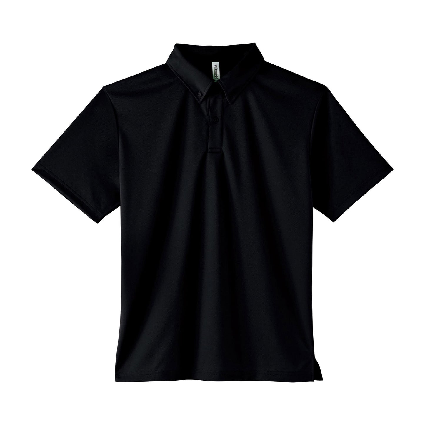 4.4オンス ドライボタンダウンポロシャツ（ポケット無し） | ビッグサイズ | 1枚 | 00313-ABN | ブラック