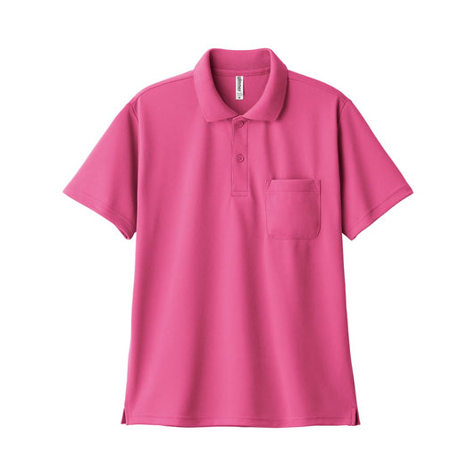 ドライポロシャツ（ポケット付） | メンズ | 1枚 | 00330-AVP | 蛍光ピンク