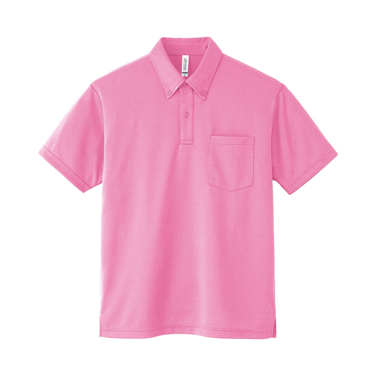 ドライボタンダウンポロシャツ | ビッグサイズ | 1枚 | 00331-ABP | ピンク