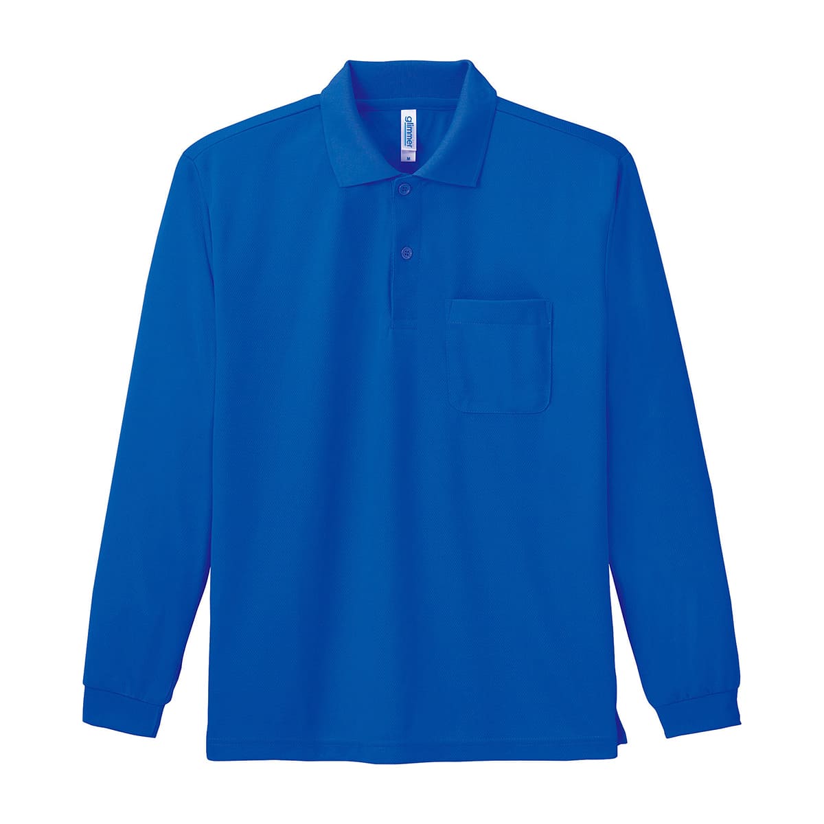 ドライ長袖ポロシャツ(ポケット付) | メンズ | 1枚 | 00335-ALP | ロイヤルブルー