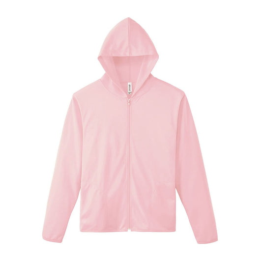 ドライジップパーカー | ビッグサイズ | 1枚 | 00338-AMZ | ライトピンク