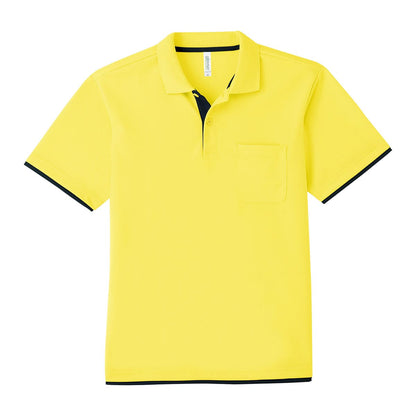 4.4オンス ドライレイヤードポロシャツ | ビッグサイズ | 1枚 | 00339-AYP | イエロー×ブラック