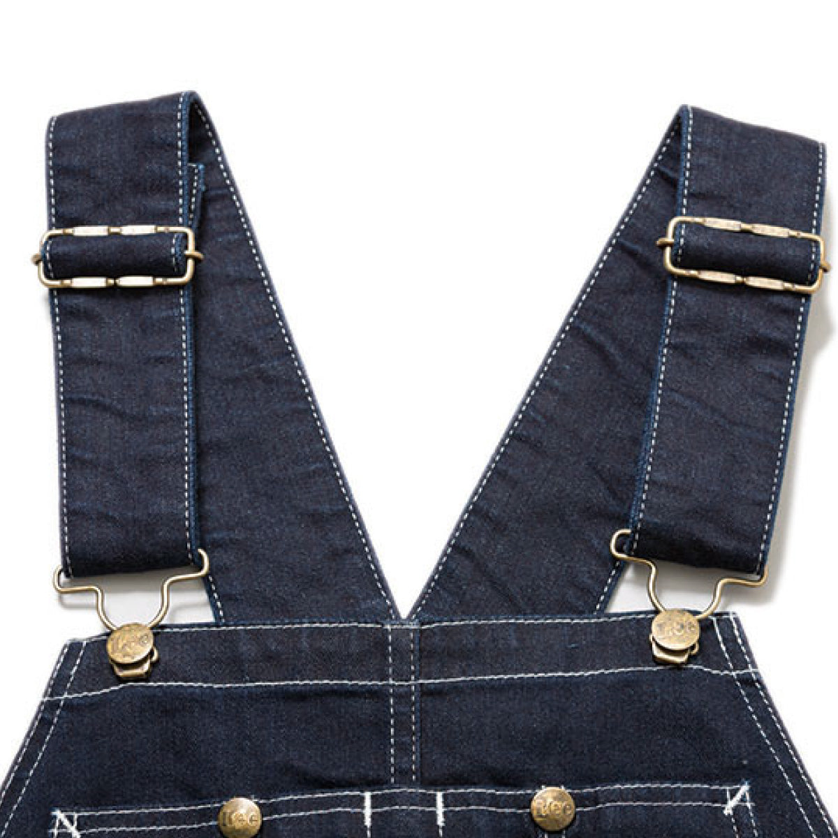 オーバーオールエプロン | カフェ・飲食店制服 | 1枚 | LCK79001 | ホワイト×ブルー