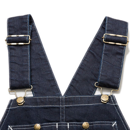 オーバーオールエプロン | カフェ・飲食店制服 | 1枚 | LCK79001 | ホワイト×ブルー