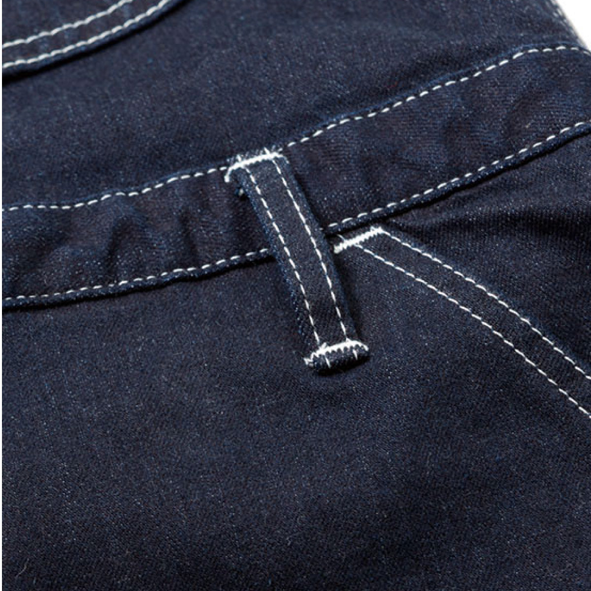 オーバーオールエプロン | カフェ・飲食店制服 | 1枚 | LCK79001 | ホワイト×ブルー