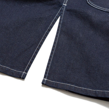 オーバーオールエプロン | カフェ・飲食店制服 | 1枚 | LCK79001 | ホワイト×ブルー