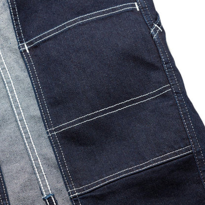 オーバーオールエプロン | カフェ・飲食店制服 | 1枚 | LCK79001 | ホワイト×ブルー