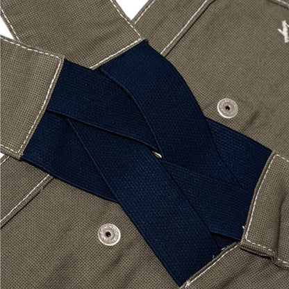 オーバーオールエプロン | カフェ・飲食店制服 | 1枚 | LCK79007 | ネイビー