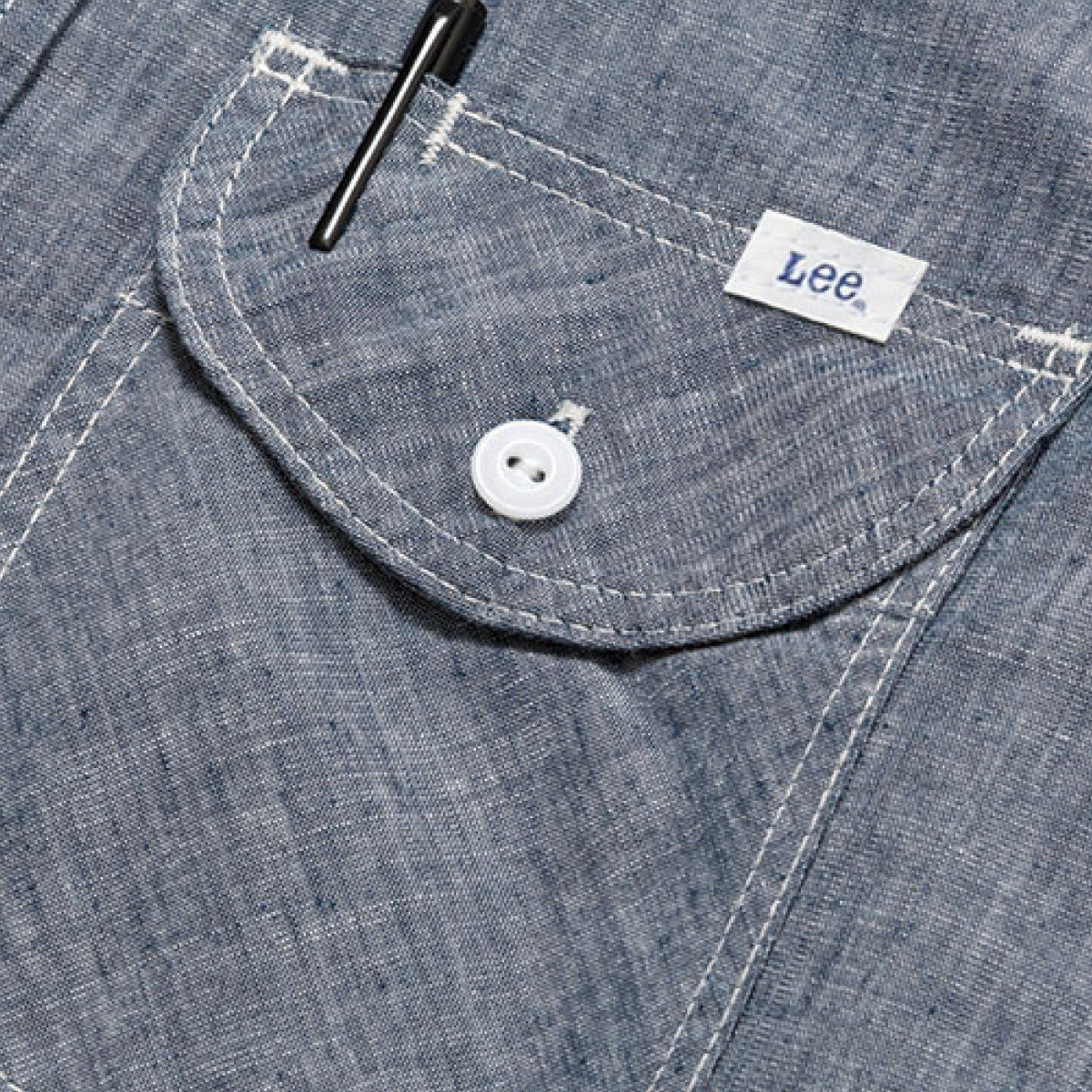 レディースシャンブレー七分袖シャツ | カフェ・飲食店制服 | 1枚 | LCS43004 | ホワイト