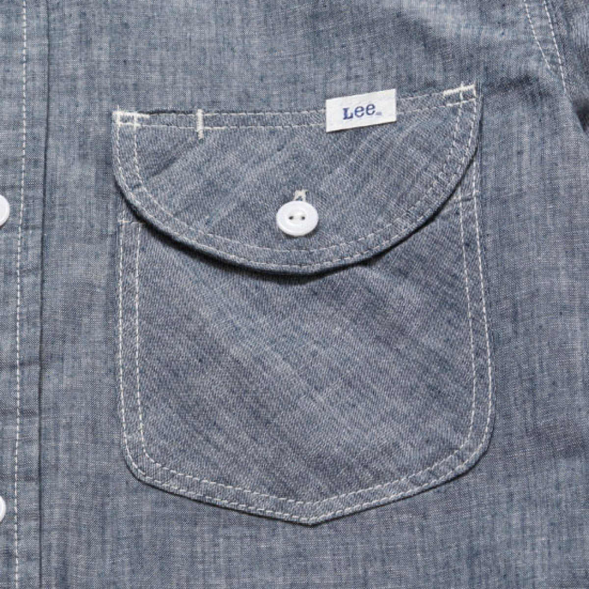 レディースシャンブレー七分袖シャツ | カフェ・飲食店制服 | 1枚 | LCS43004 | ホワイト