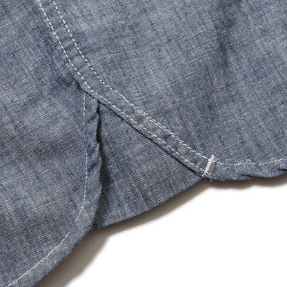 レディースシャンブレー七分袖シャツ | カフェ・飲食店制服 | 1枚 | LCS43004 | ホワイト