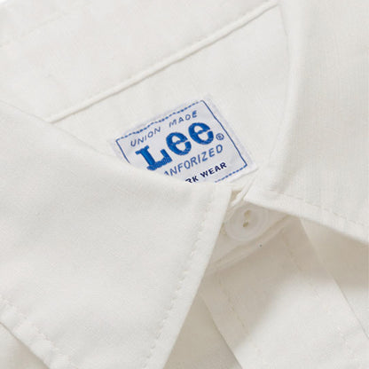 レディースシャンブレー半袖シャツ | カフェ・飲食店制服 | 1枚 | LCS43005 | ホワイト