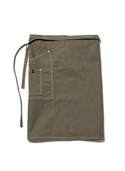 ミドルエプロン | カフェ・飲食店制服 | 1枚 | LCK79010 | カーキ
