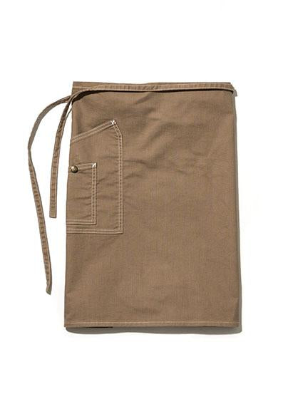 ミドルエプロン | カフェ・飲食店制服 | 1枚 | LCK79010 | キャメル