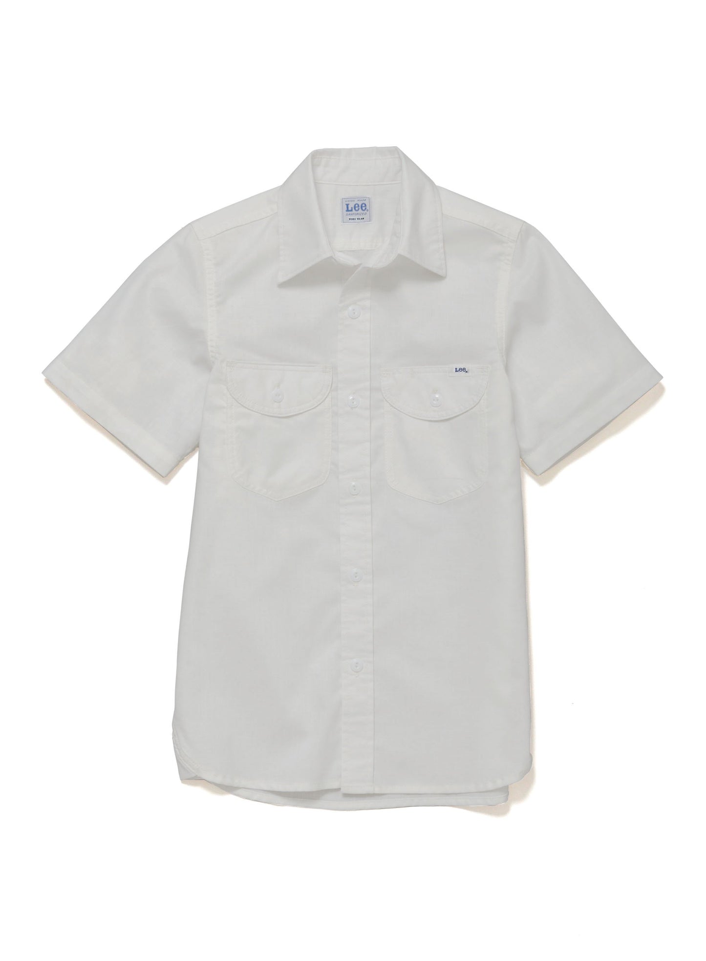 レディースシャンブレー半袖シャツ | カフェ・飲食店制服 | 1枚 | LCS43005 | ホワイト