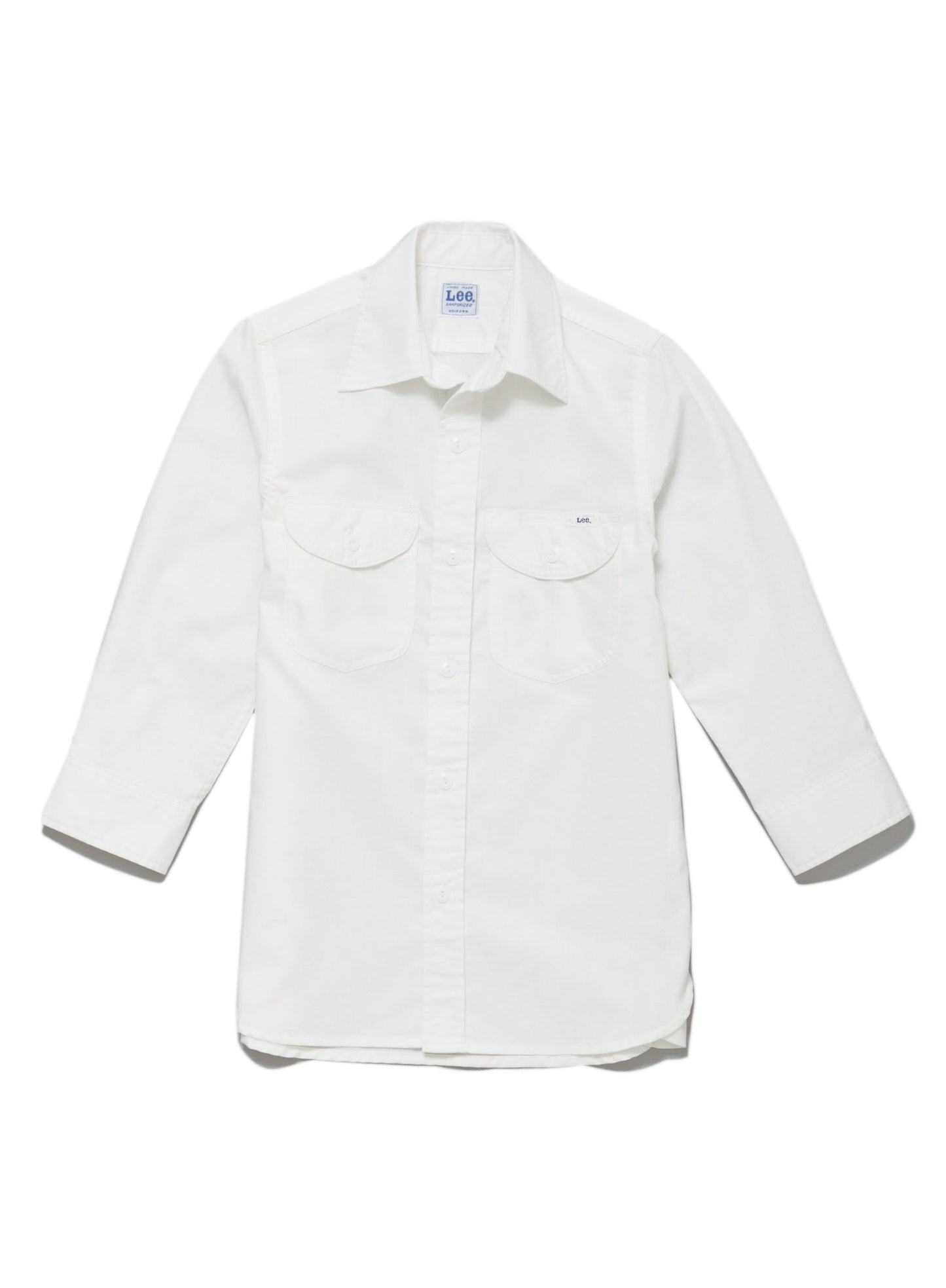 メンズシャンブレー七分袖シャツ | カフェ・飲食店制服 | 1枚 | LCS46004 | ホワイト