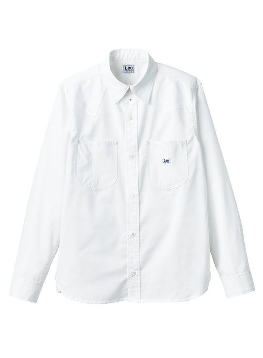 ユニセックス長袖シャツ | カフェ・飲食店制服 | 1枚 | LCS49001 | ホワイト
