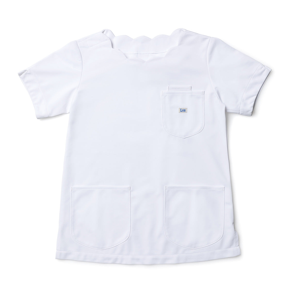 Lee メディカル　レディーススクラブ | メディカルウェア | 1枚 | LMS43002 | ホワイト