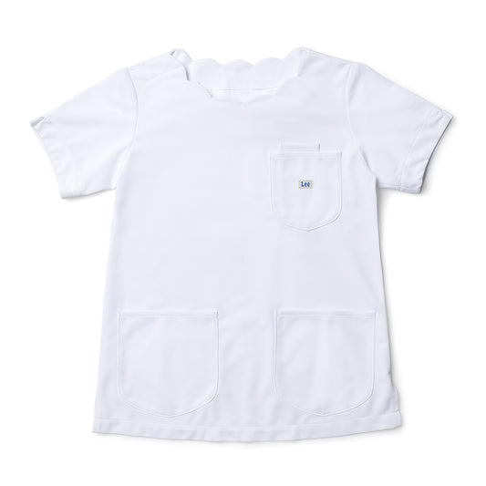 Lee メディカル　レディーススクラブ | メディカルウェア | 1枚 | LMS43002 | ホワイト