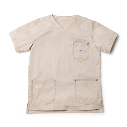 Lee メディカル　ユニセックススクラブ | メディカルウェア | 1枚 | LMS49001 | ベージュ