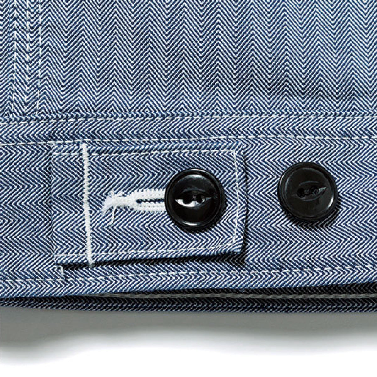 メンズジップアップジャケット | カフェ・飲食店制服 | 1枚 | LWB06001 | ホワイト×ブルー