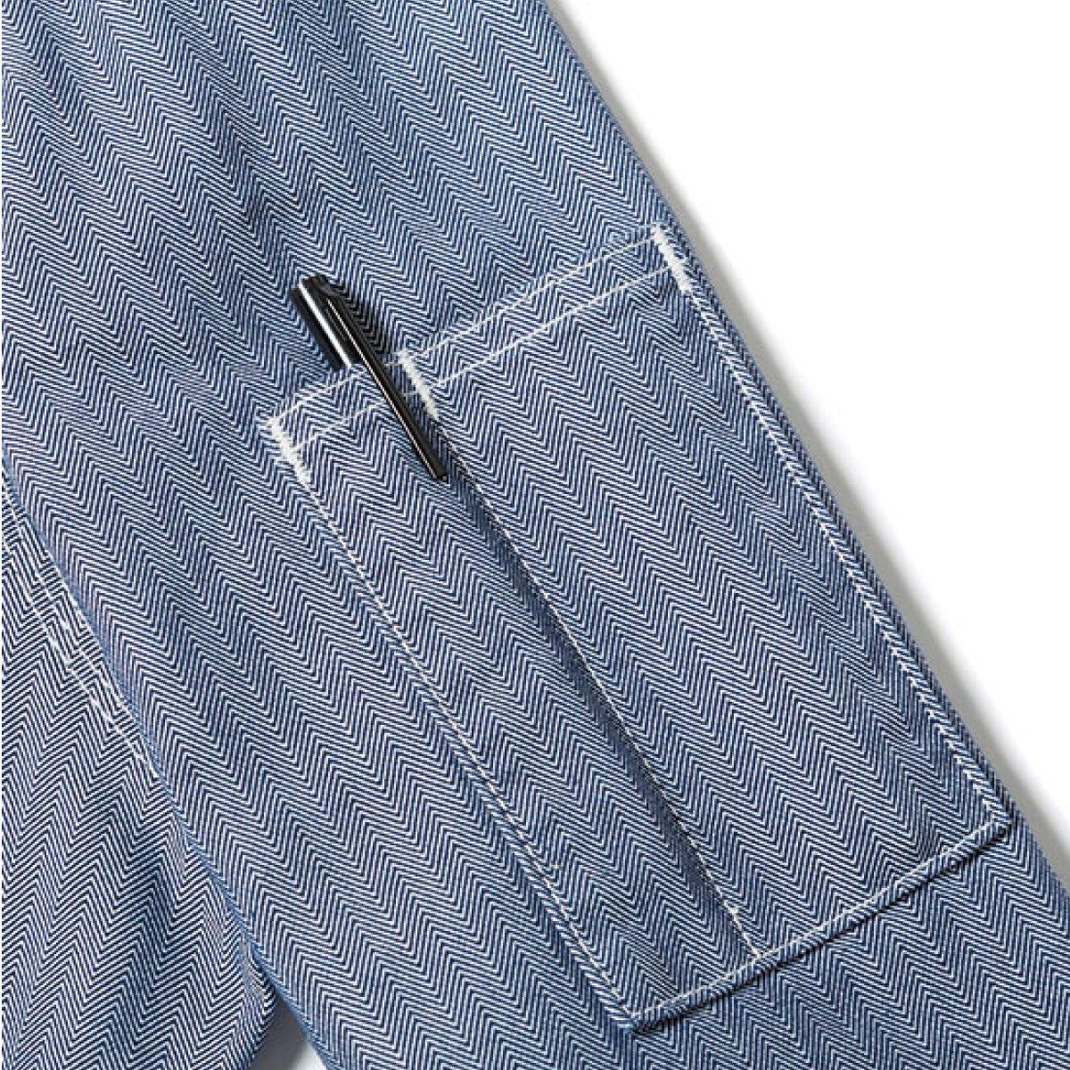 メンズジップアップジャケット | カフェ・飲食店制服 | 1枚 | LWB06001 | ブルー