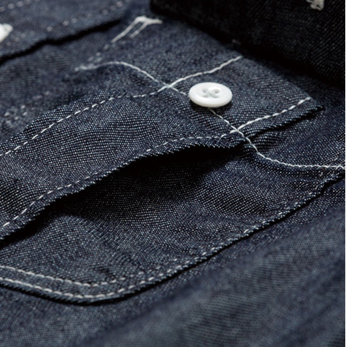 レディースワーク長袖シャツ | カフェ・飲食店制服 | 1枚 | LWS43001 | インディゴネイビー