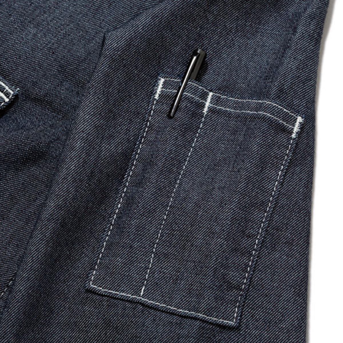 レディースワーク長袖シャツ | カフェ・飲食店制服 | 1枚 | LWS43001 | インディゴネイビー