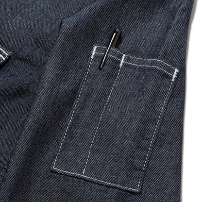 レディースワーク長袖シャツ | カフェ・飲食店制服 | 1枚 | LWS43001 | インディゴネイビー