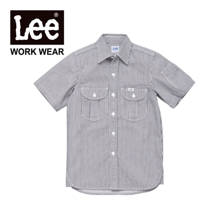 メンズワーク半袖シャツ | カフェ・飲食店制服 | 1枚 | LWS46002 | インディゴネイビー