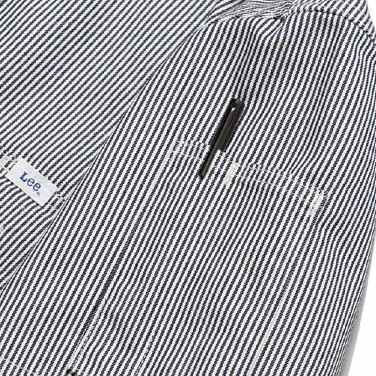 メンズワーク半袖シャツ | カフェ・飲食店制服 | 1枚 | LWS46002 | ホワイト×ブルー