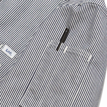 メンズワーク半袖シャツ | カフェ・飲食店制服 | 1枚 | LWS46002 | ホワイト×ブルー