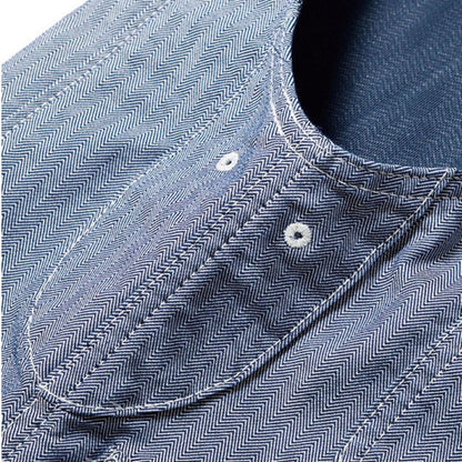 ジップアップベスト | カフェ・飲食店制服 | 1枚 | LWV19001 | ホワイト×ブルー